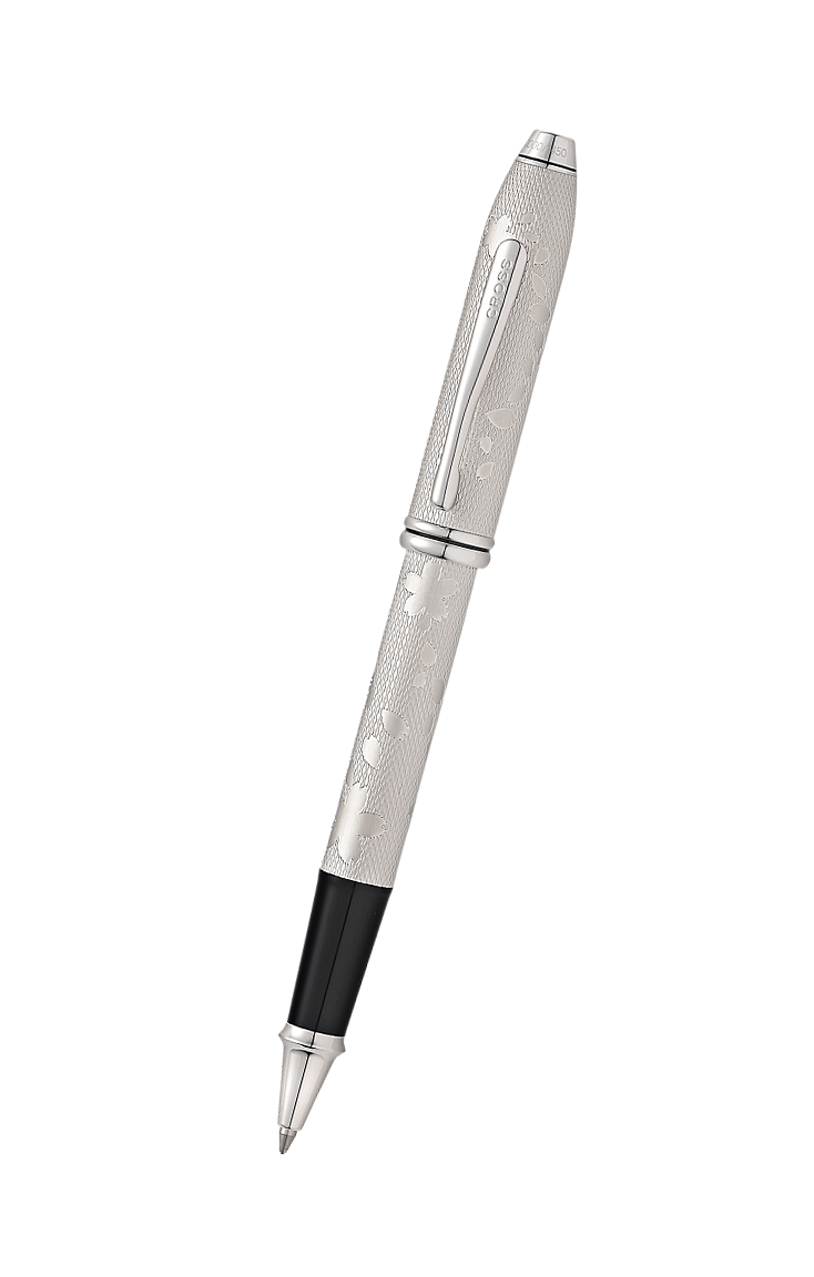 Cross Townsend CHERRY BLOSSOM Limited Edition Brushed Platinum Plate